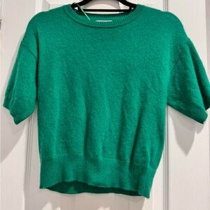 Wilt Emerald Green Cashmere Crewneck Sweater